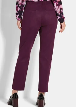 Hose LOUISA in Veloursleder-Optik