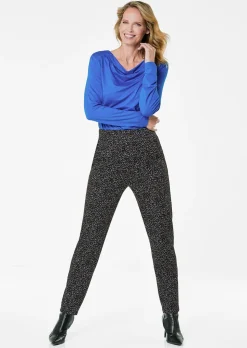 Hose LOUISA mit Jacquard-Muster