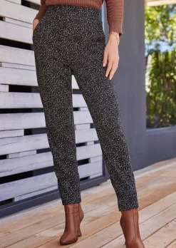 Hose LOUISA mit Jacquard-Muster