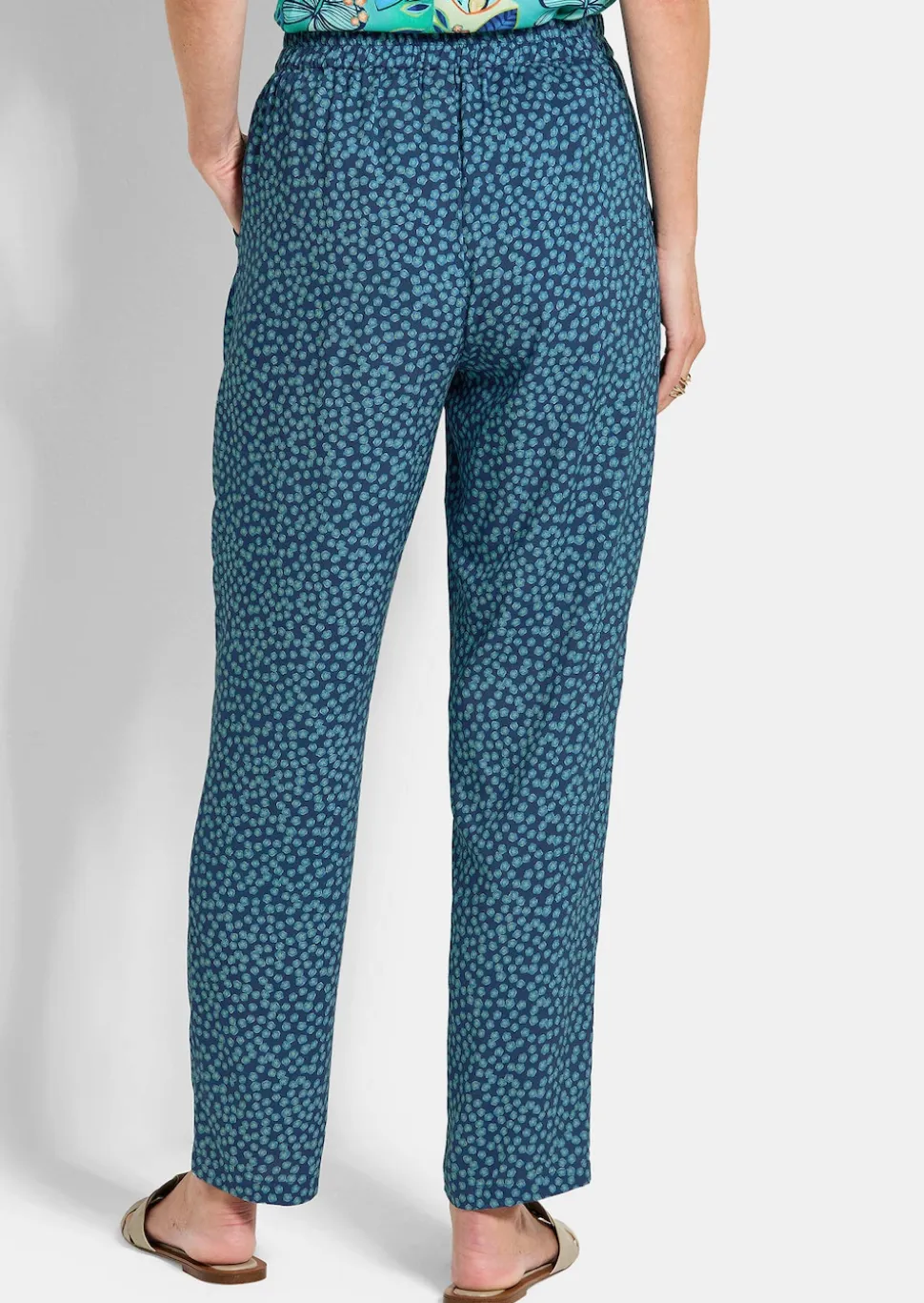 Hose SARA mit Millefleurs-Print