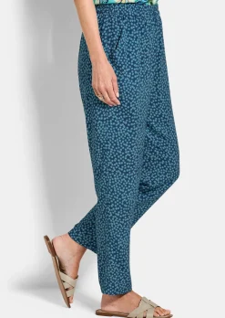 Hose SARA mit Millefleurs-Print