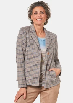 Indoorjacke aus strukturiertem Jersey
