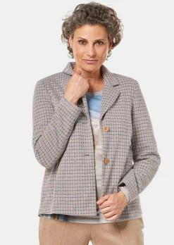 Indoorjacke aus strukturiertem Jersey
