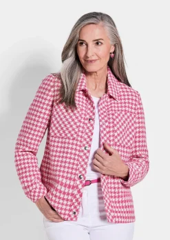 Jacke im Hahnentrittmuster