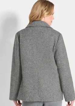 Jacke in 2-in-1-Optik mit Steppeinsatz