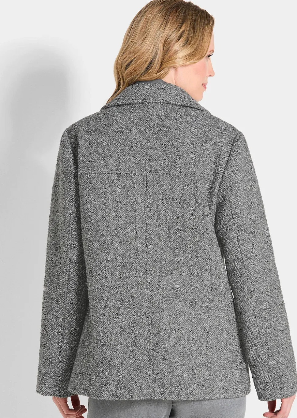 Jacke in 2-in-1-Optik mit Steppeinsatz