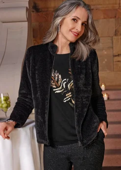 Jacke in Jersey-Qualität