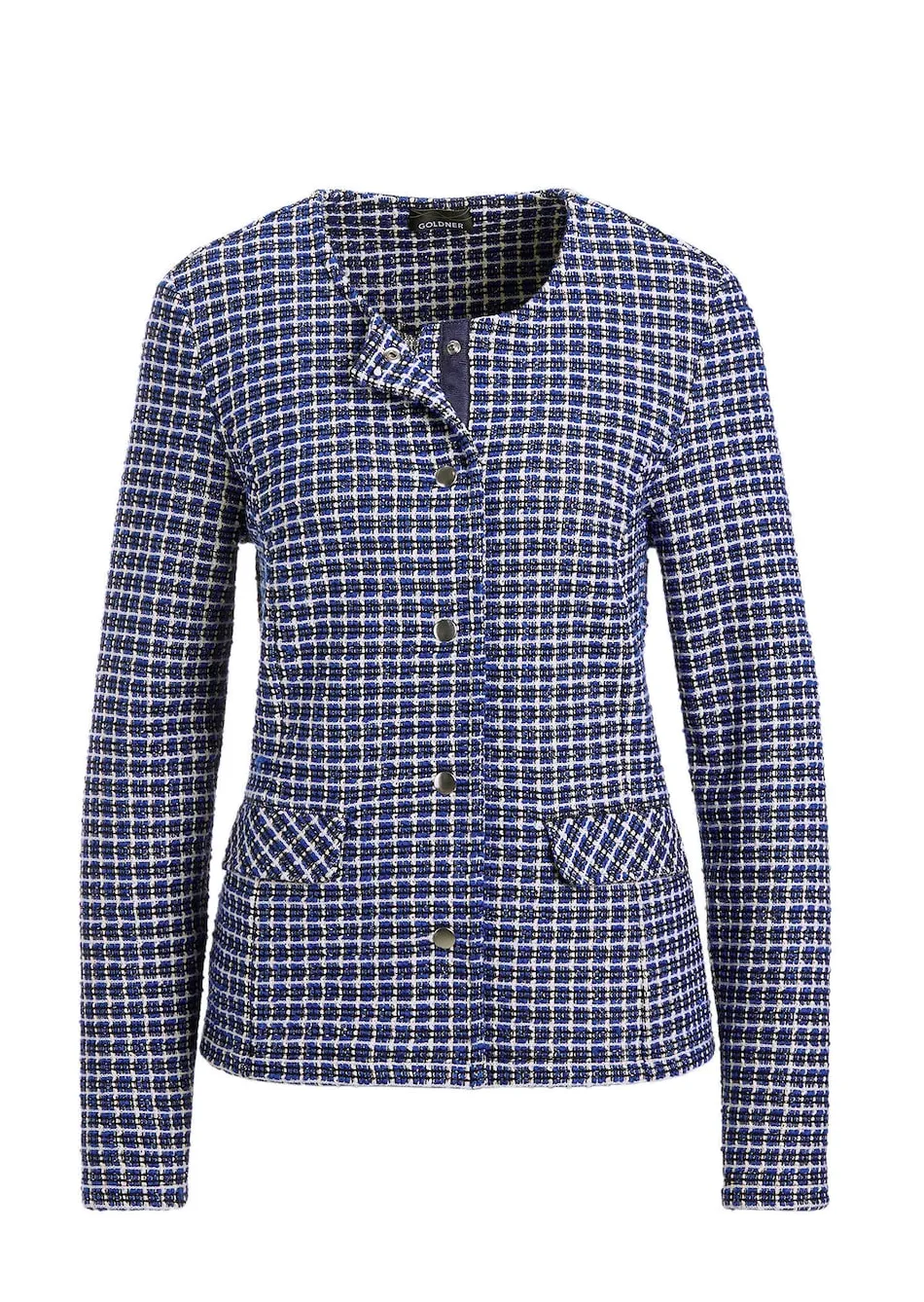 Jacke in Karo-Optik