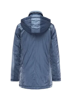 Jacke mit Kapuze in dezenter Crashstruktur