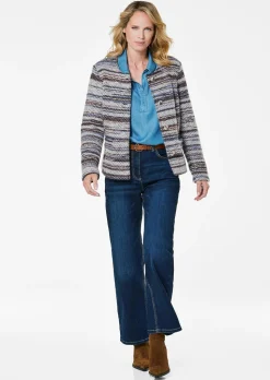 Jacke mit Ringeloptik