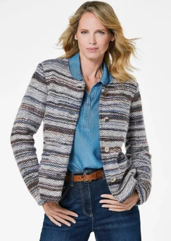 Jacke mit Ringeloptik