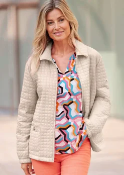 Jacke mit Waffelstepp