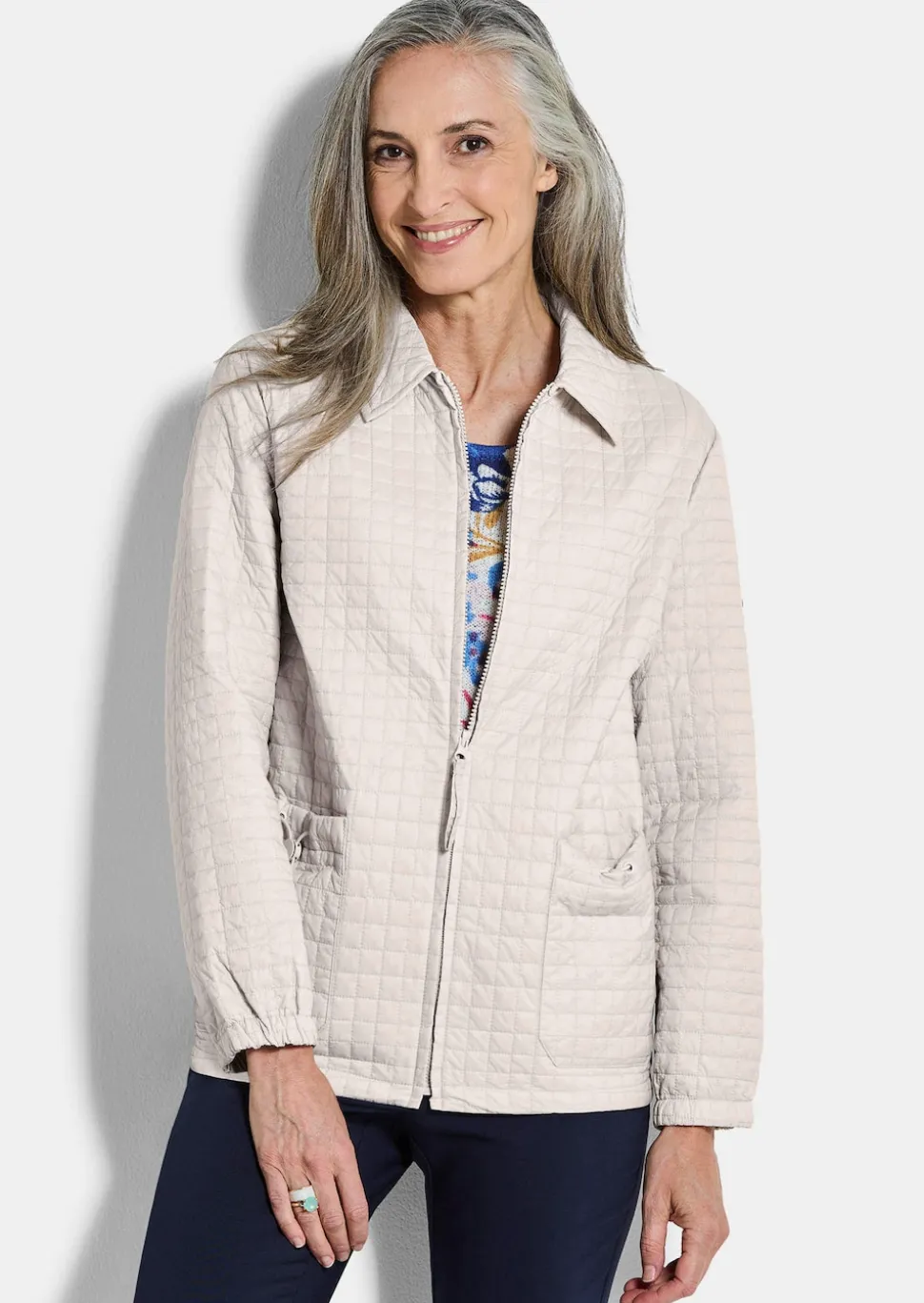 Jacke mit Waffelstepp
