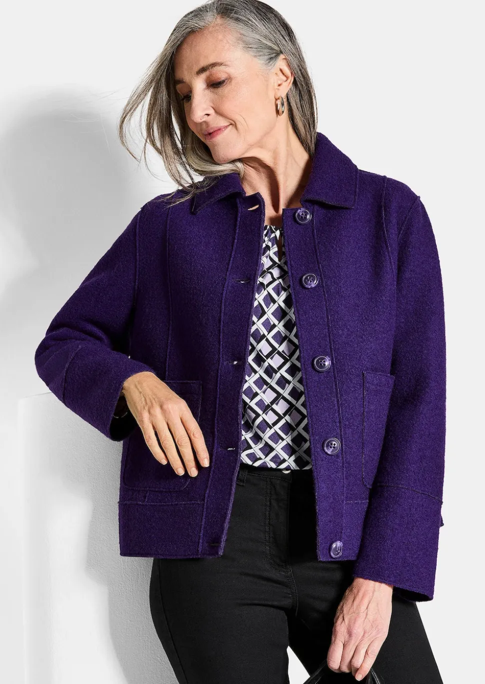 Jacke mit wärmender Wolle