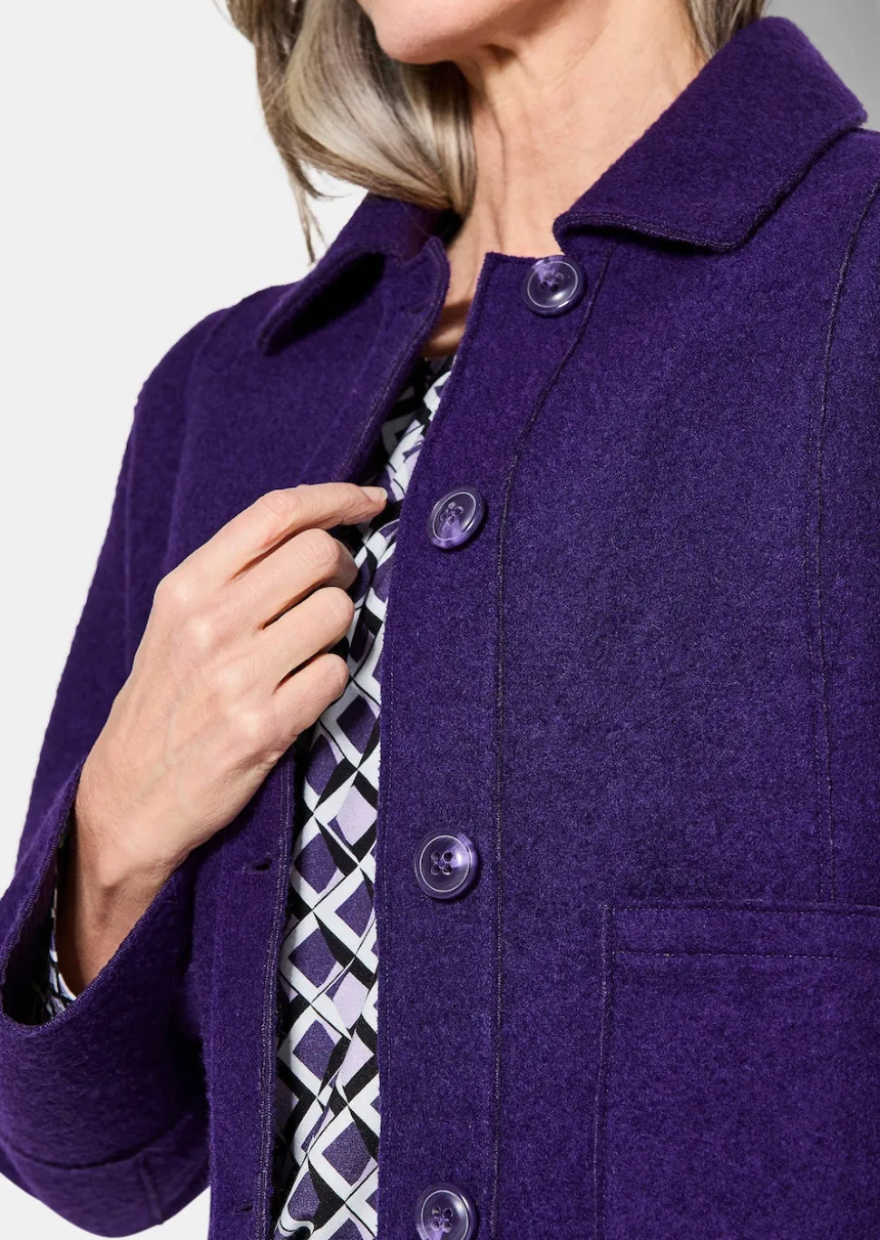Jacke mit wärmender Wolle