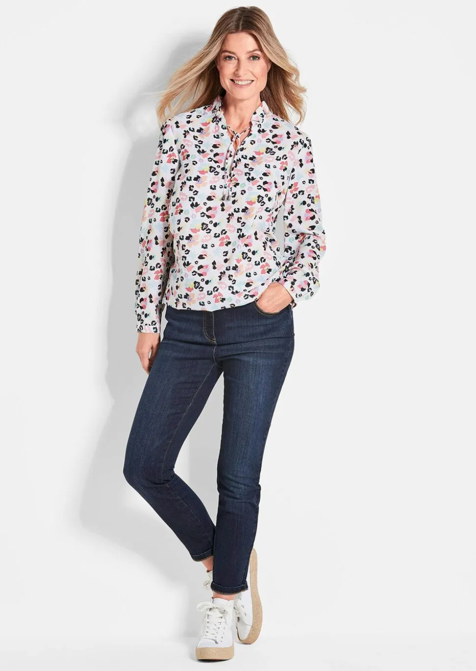 7/8-Jeans BELLA mit Strasssteinen