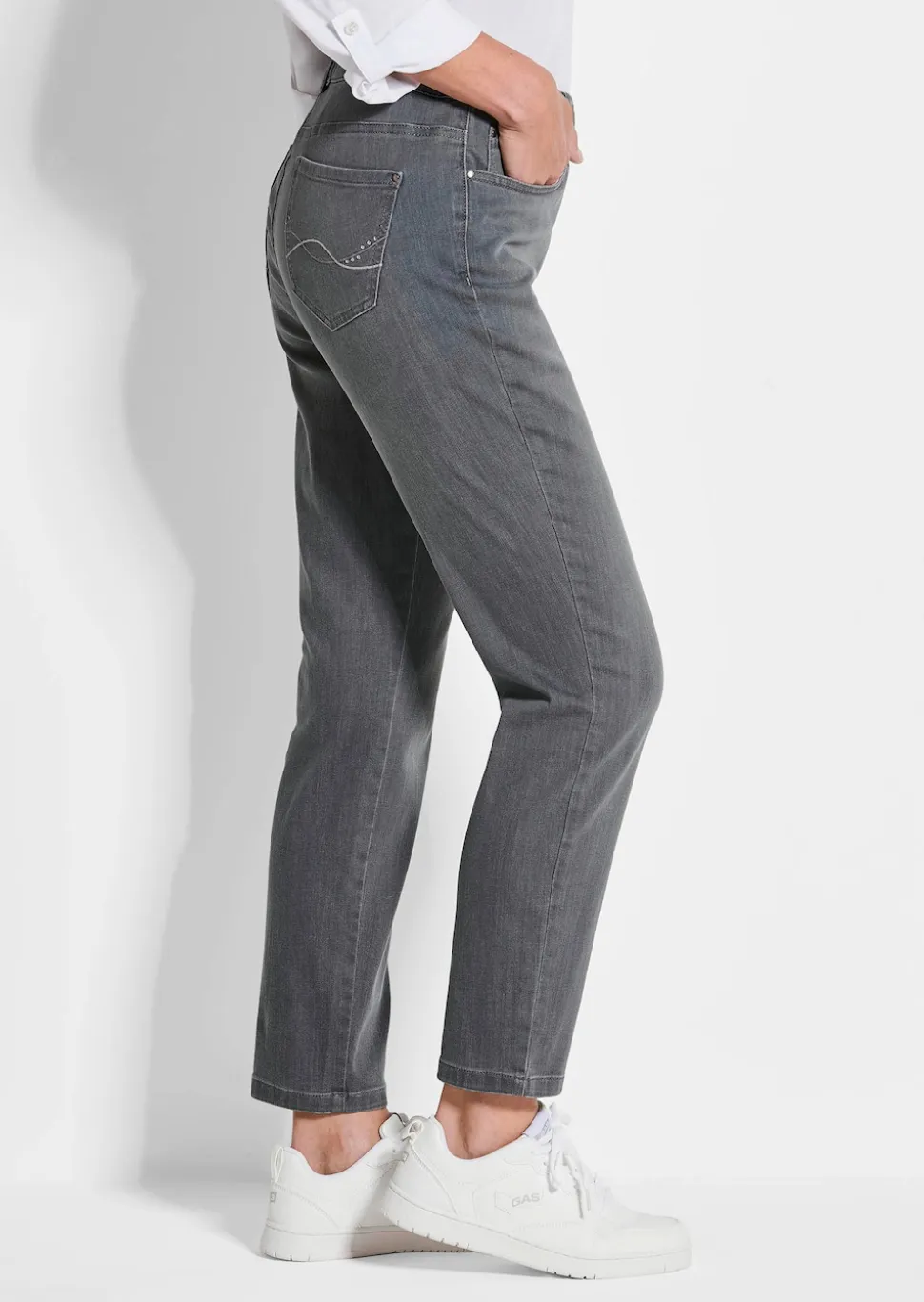 7/8-Jeans BELLA mit Strasssteinen