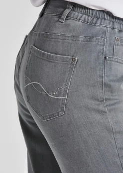7/8-Jeans BELLA mit Strasssteinen