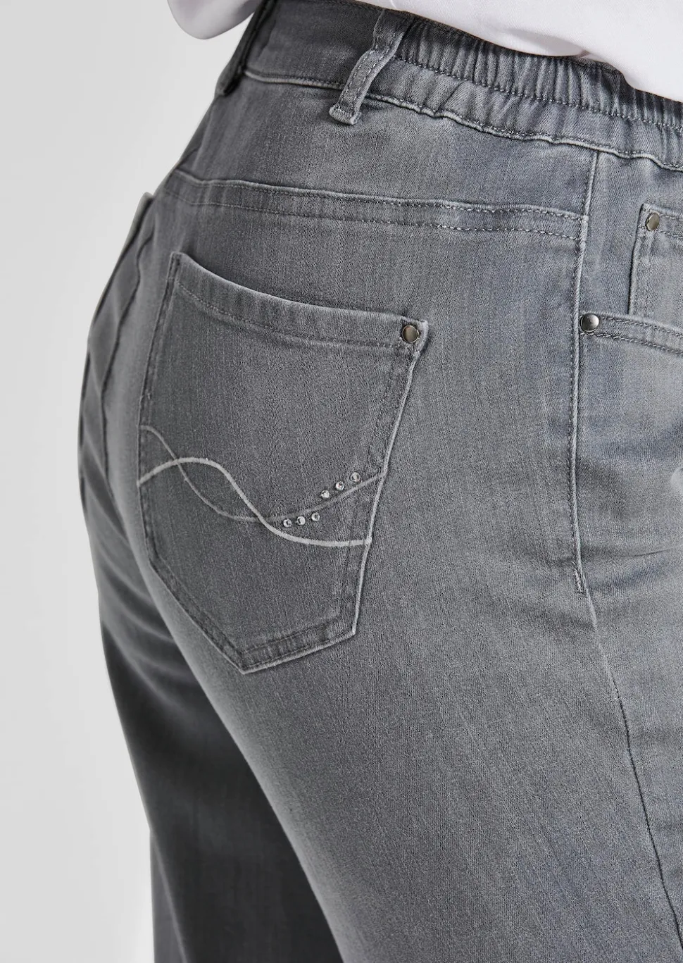 7/8-Jeans BELLA mit Strasssteinen