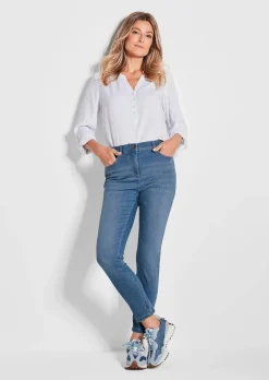 7/8-Jeans BELLA mit Strasssteinen