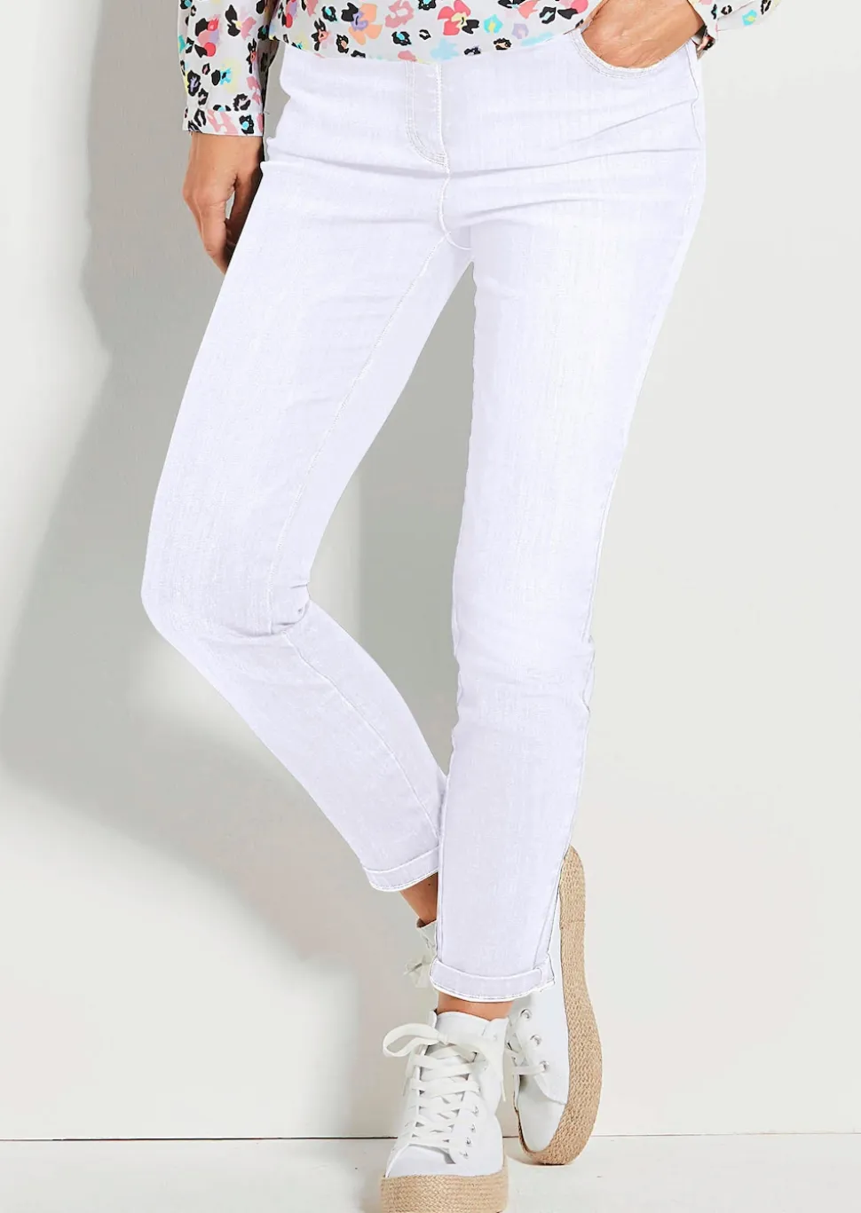7/8-Jeans BELLA mit Strasssteinen