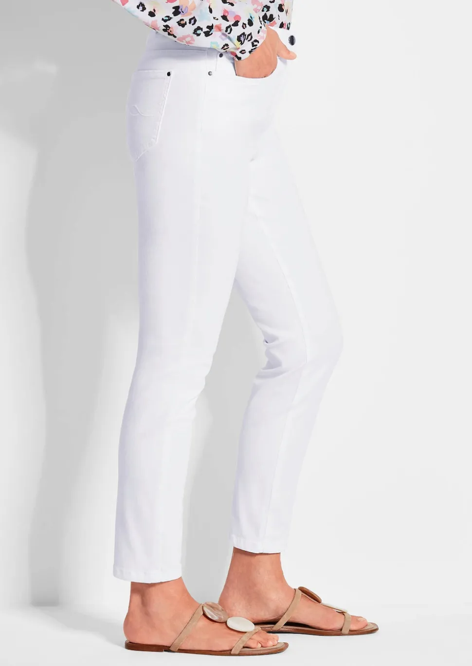 7/8-Jeans BELLA mit Strasssteinen