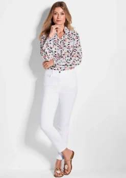 7/8-Jeans BELLA mit Strasssteinen