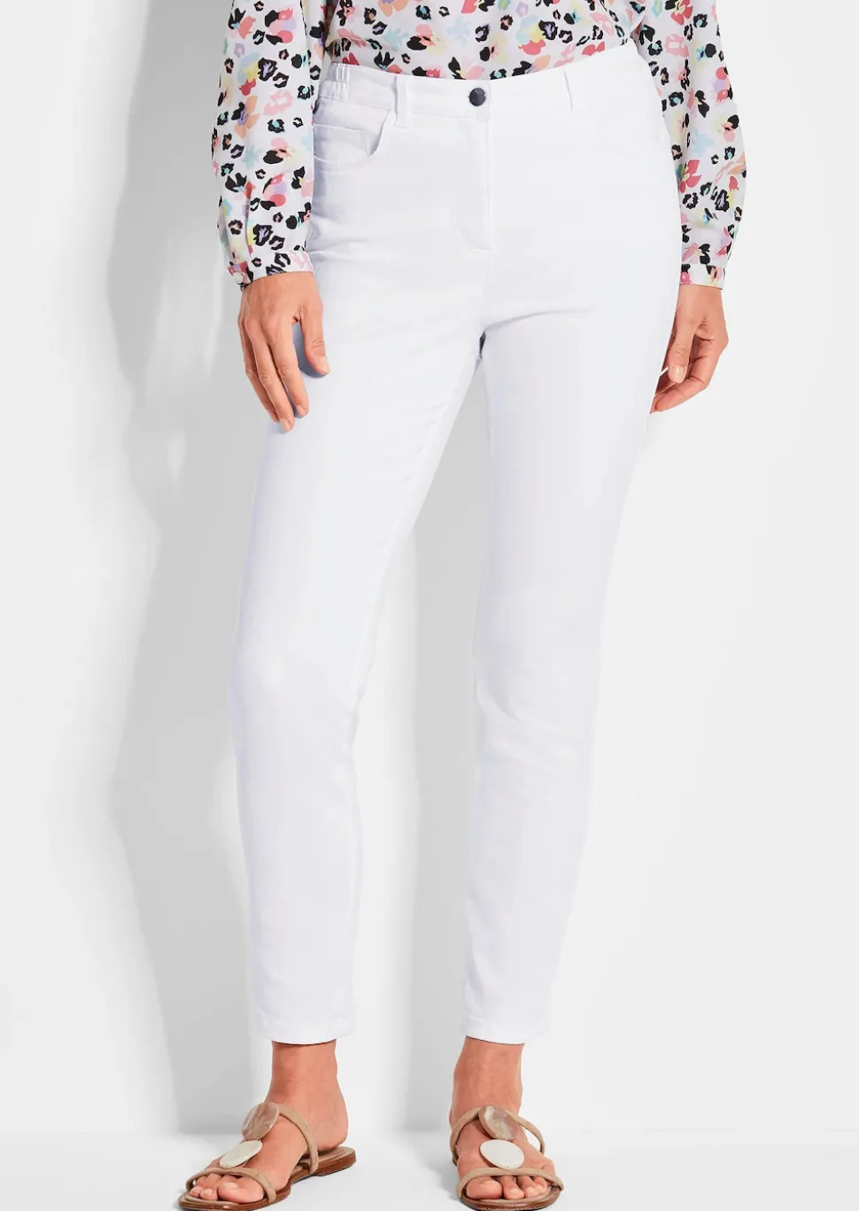 7/8-Jeans BELLA mit Strasssteinen