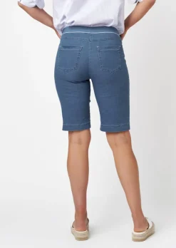 Jeans-Bermuda aus leichtem Denim