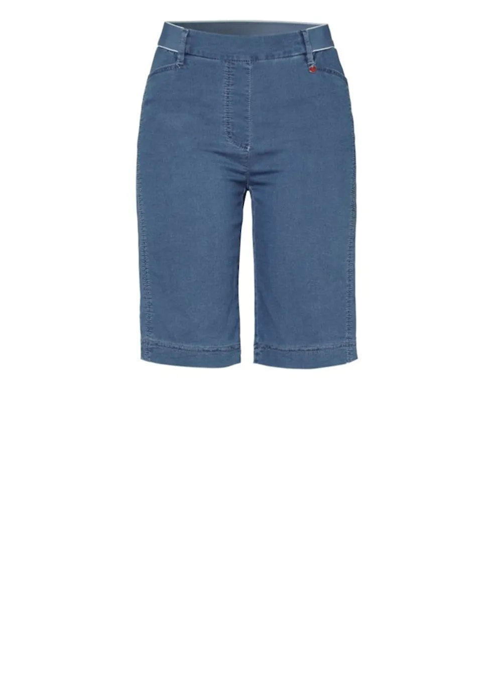 Jeans-Bermuda aus leichtem Denim