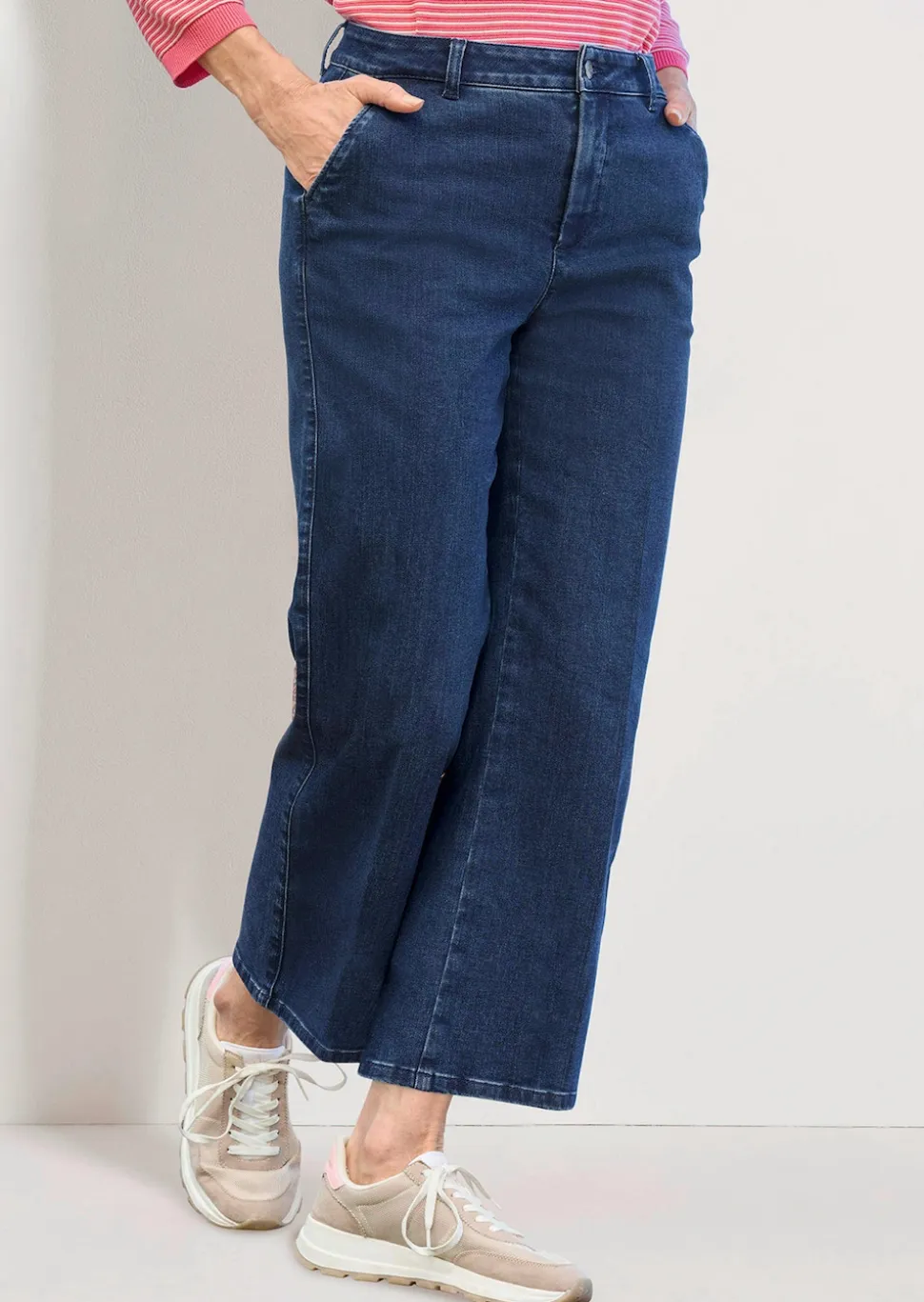 Jeans-Culotte VERA mit Bügelfalten