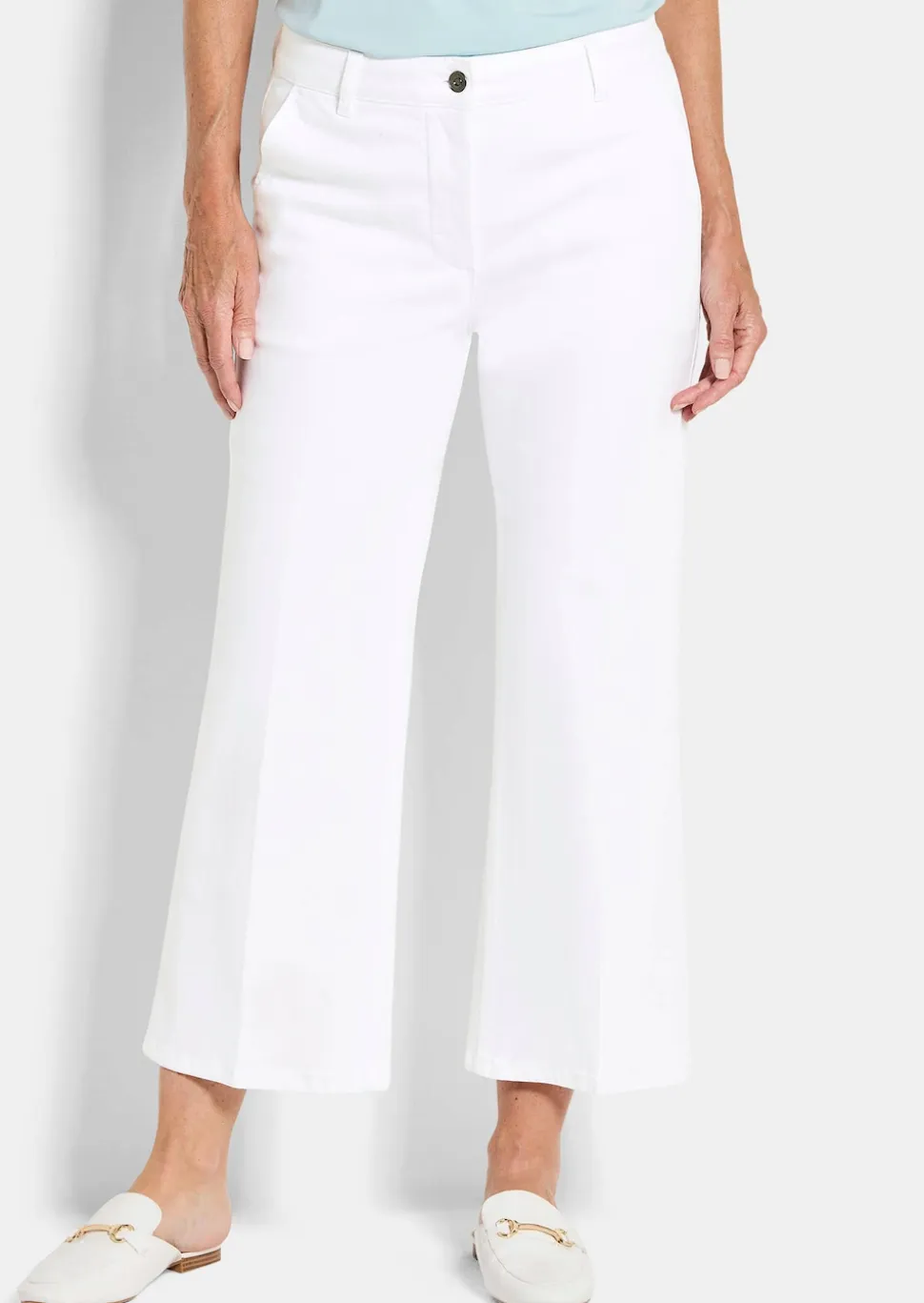Jeans-Culotte VERA mit Bügelfalten