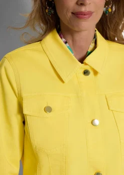 Jeansjacke in taillierter Form