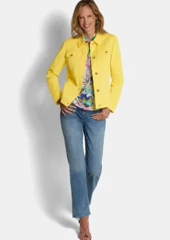 Jeansjacke in taillierter Form
