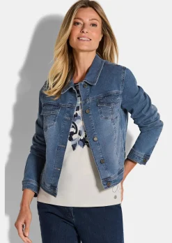 Jeansjacke mit Ziersteinchen