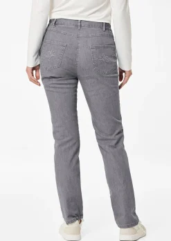 Jeans LOUISA mit Stickerei