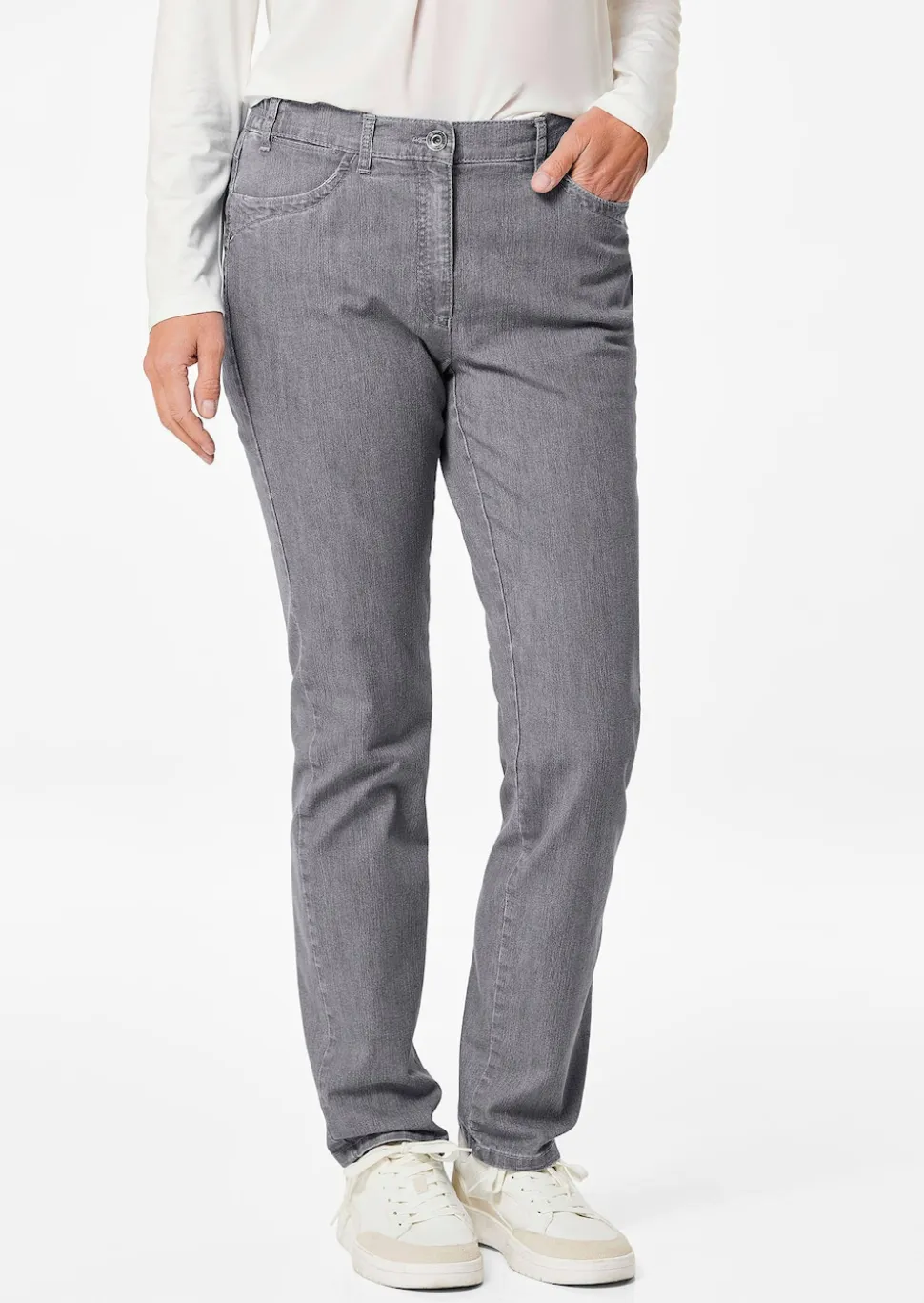Jeans LOUISA mit Stickerei
