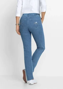 Jeans LOUISA mit Stickerei