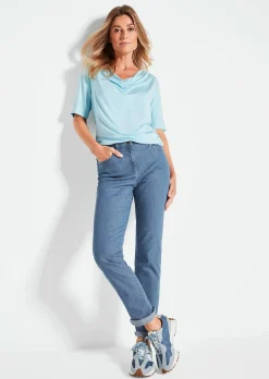 Jeans LOUISA mit Stickerei