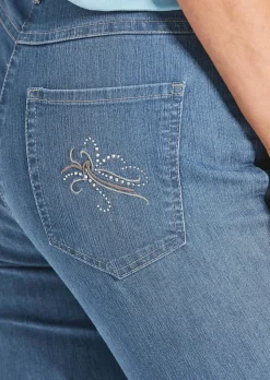 Jeans LOUISA mit Stickerei