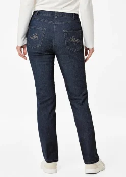 Jeans LOUISA mit Stickerei