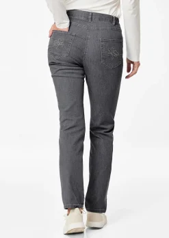 Jeans LOUISA mit Stickerei