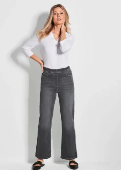 Jeansschlupfhose VERA mit weitem Bein