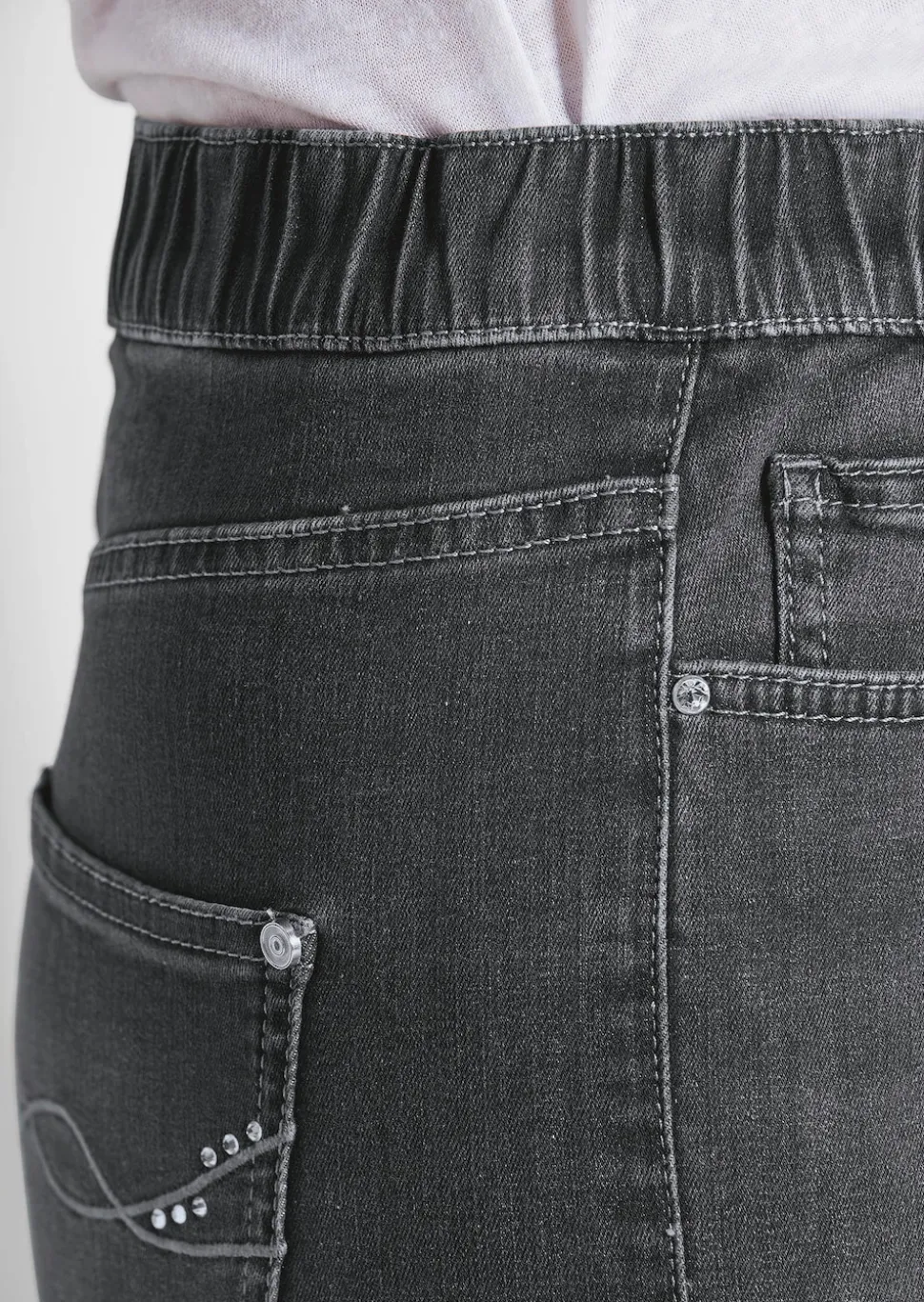 Jeansschlupfhose VERA mit weitem Bein