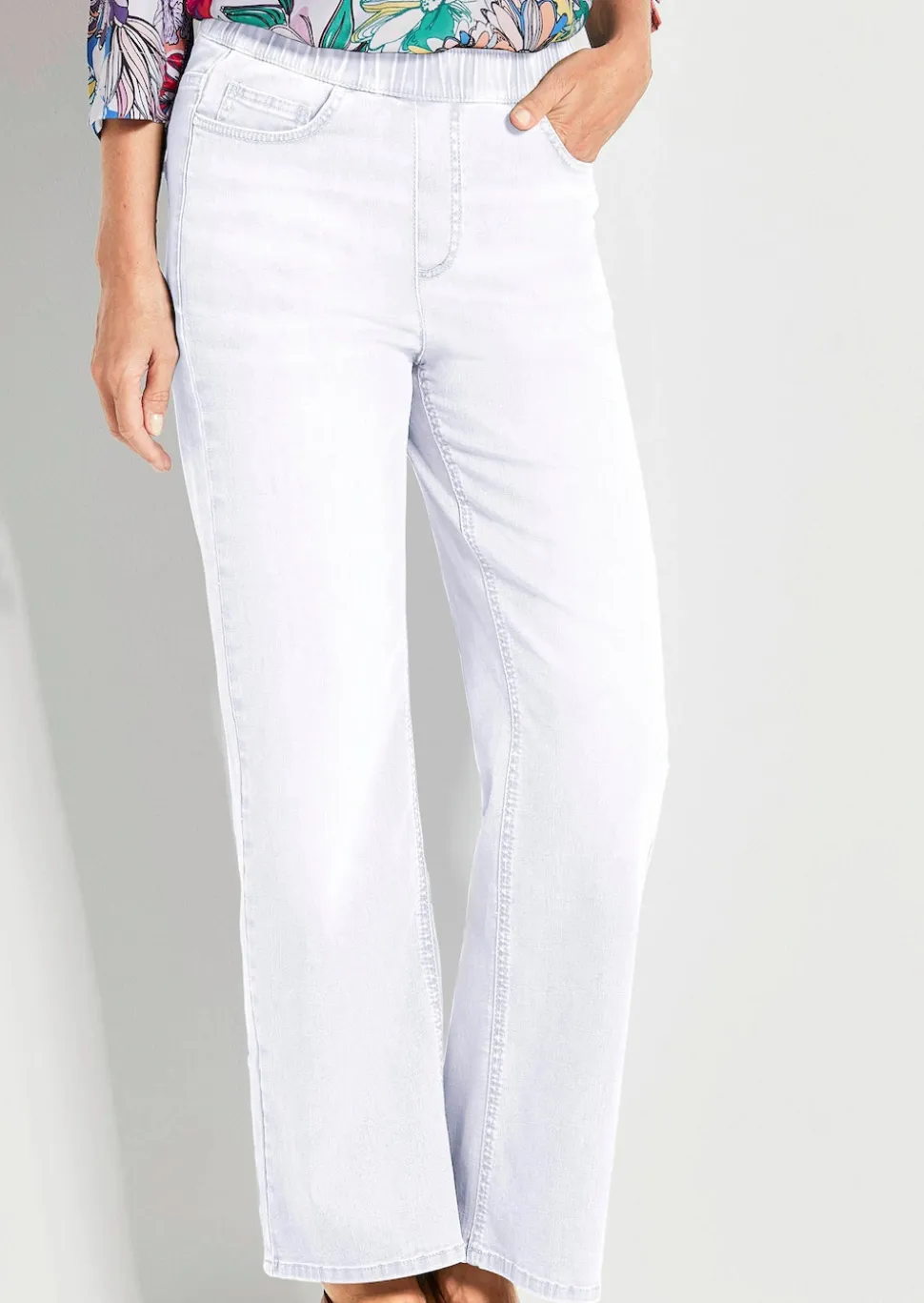 Jeansschlupfhose VERA mit weitem Bein