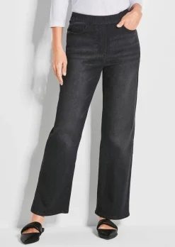 Jeansschlupfhose VERA mit weitem Bein