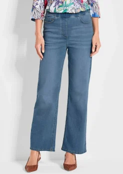 Jeansschlupfhose VERA mit weitem Bein