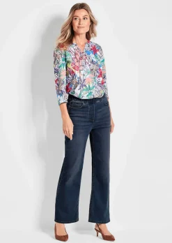 Jeansschlupfhose VERA mit weitem Bein