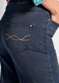 Jeansschlupfhose VERA mit weitem Bein