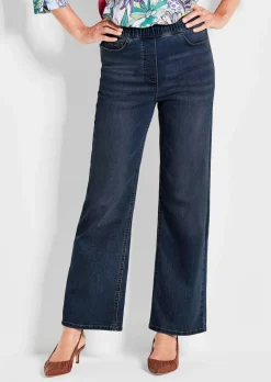 Jeansschlupfhose VERA mit weitem Bein